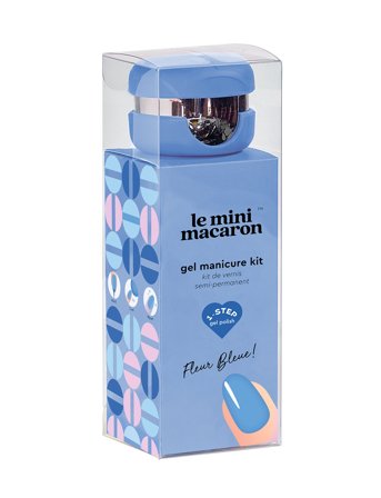 Le Mini Macaron Gel Manicure Kit Fleur Bleue - Blue - ONE SIZE