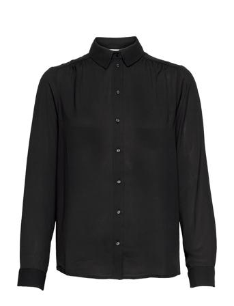 Slfsigna-Dynella Ls Shirt Black Selected Femme