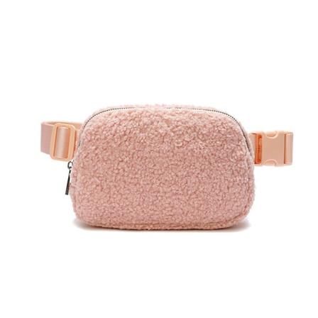Män kvinnor Fanny Pack Midjeväska Sportbröst Crossbody Sport Unisex Lulu Pink Conventional plastic buckle