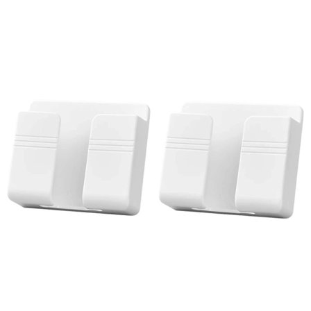 2 kpl Seinään kiinnitettävä matkapuhelimen laturin pidike, 3M liimattava kaukosäätimen seinäteline laturille, puhelimen pidike kaukosäätimelle (