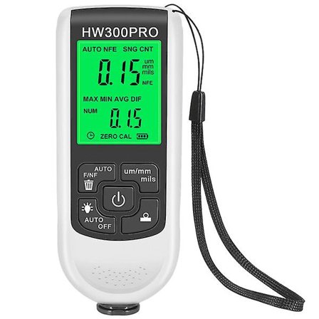 Tykkelsesmåler for biler, automatisk lakkmåler, hvit, 15.2 x 5 cm Hvit