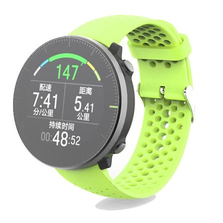 Sportsarmbånd for POLAR Vantage for M Silikon Slitesterkt Armbånd for Smartklokke farge: Grønn