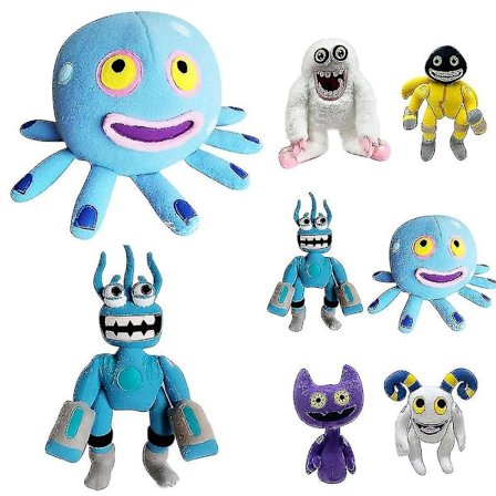 My Singing Monsters Plyschleksak Mjuk och gosig monsterfyllda plyschdockor dockleksak för barn och fans av skräcken Sångspel Födelsedagspresenter