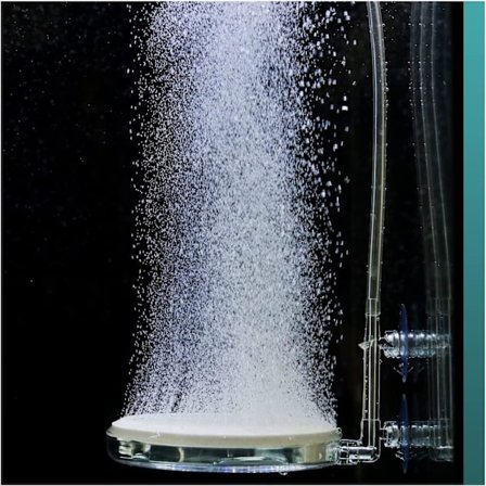 Akvarium Luftstein, Akvarium Luftstein, med Stille Kontrollventil, Superhøy CO2 Oppløst Oksygendiffuser for Akvarium og Hydroponi (100 mm)