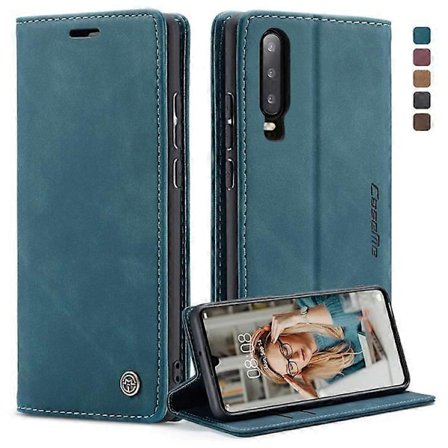 CASEME 013 Serie Kompatibel Med Huawei P30 Stødsikkert PU Læder Stand Cover Anti-ridse Wallet Telefon Cover