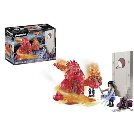 PLAYMOBIL 70666 Sasuke vs. Itachi, Naruto, Manga Ninjan sankarit, Naruto Shippuden, 5-vuotiaasta alkaen