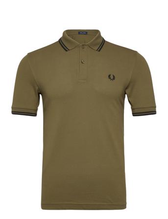 Twin Tipped Fp Shirt Green Fred Perry