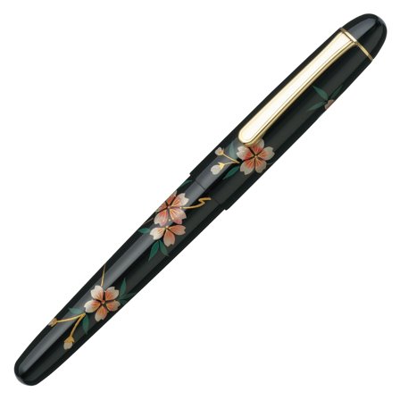 Platinum Kaga' Hira Maki-e stylo-plume Sakura Fine
