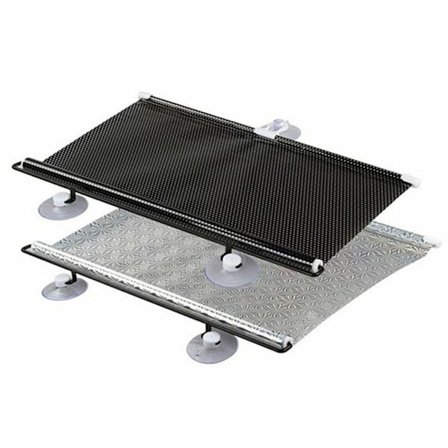 2-pack Rullgardin Sugkoppar Solskydd Mörkläggningsgardin Bil Heminredning Gardin Silver