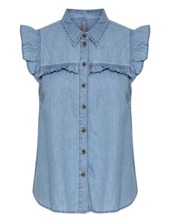 Cuaurelia Sleeveless Shirt Blue Culture