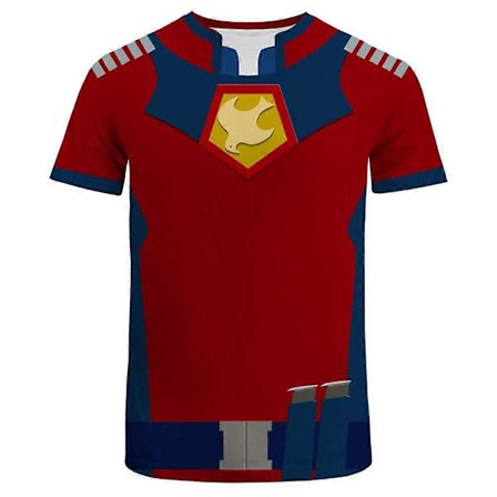 Peacemaker Christopher Smith X Cosplay T-paita 3D-painettu miesten naisten kesäinen lyhythihainen collegepaita (BT)