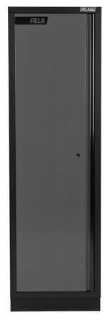 PELA 546478 Verktøyskap 600x458x2000 mm Grå/svart, Garasjeinnredning & oppbevaring