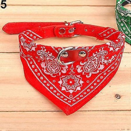 Justerbar Halsduk til Kjæledyr Hund Valp Skjerf Bandana Krage Mote Trekantet Halsklede -Yx