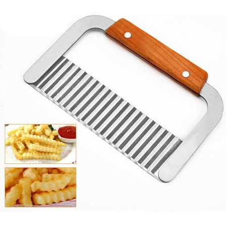 Bølget grønnsakskutter i rustfritt stål, for poteter