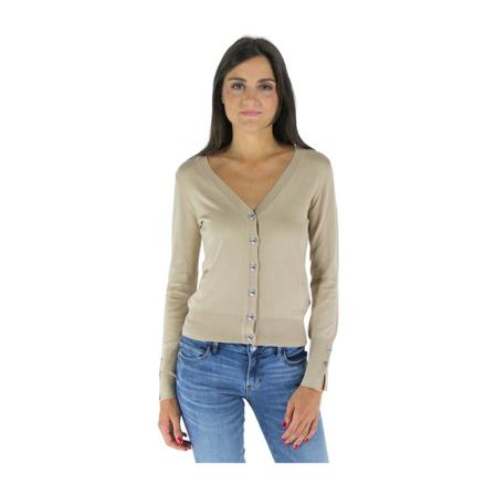 Guess, Cardigan Beige, Dames, Maat:M,Viscose