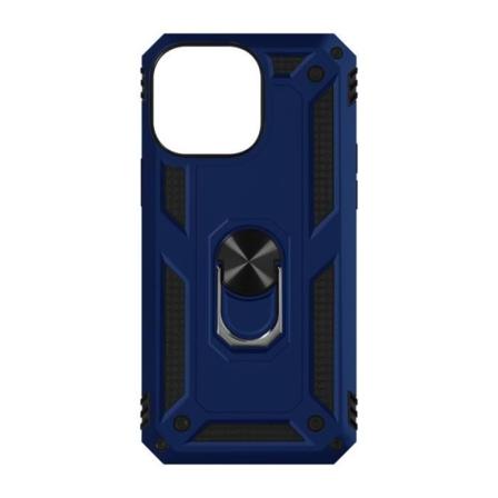 Skal till iPhone 15 Pro Max Hybrid Magnetic Ring ArmoRing Series Midnight Blue Blå
