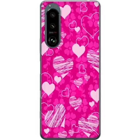 Kompatibelt Mobildeksel til Sony Sony Xperia 5 III PopHjerteMønster