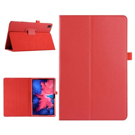 Lenovo Tab P11 litchi tekstuuri nahkakotelo - Punainen