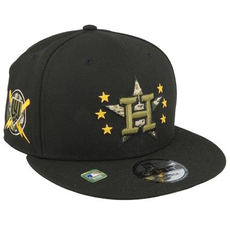 New Era - MLB Black snapback Czapka Z Daszkiem - Houston Astros MLB24 Armed Forces Day 9FIFTY Black Snapback @ Hatstore