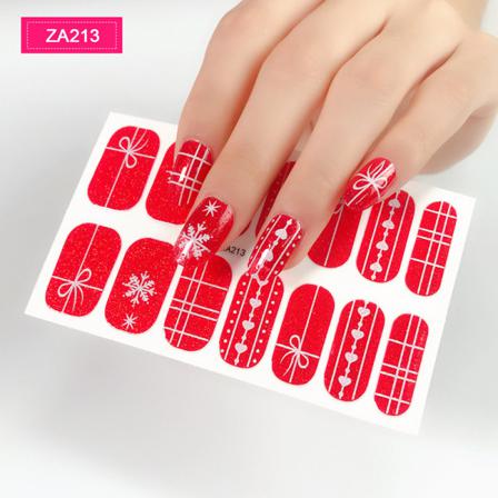 False Nail Art Sticker 3d Bronzing Flower Dekaler Full Täckning