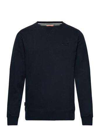 Essential Logo Crew Sweatshirt Navy Superdry