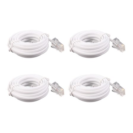 4x RJ11 6p4c - RJ45 8p4c Modulaarinen Puhelin/Internet-jatkojohto 3 metriä