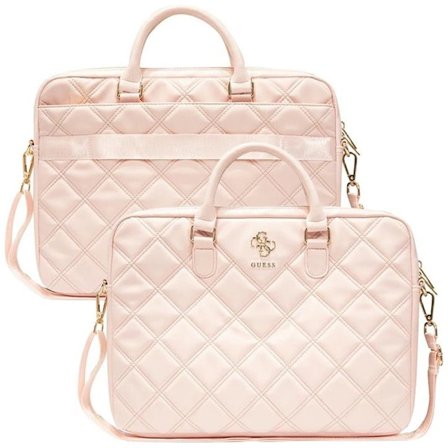 Guess vattert 4G-veske for 16" bærbar PC - rosa