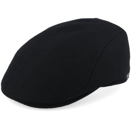 Wigéns - Svart flatcap Keps - Ivy Modern Cap Black Flat Cap @ Hatstore