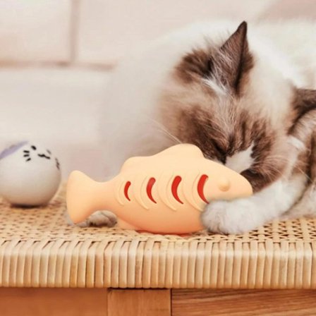 Kat og Hund Slow Eater Sæt Slow Lick Måtte Pusle Legetøj Blomsterbladformet Måtte Fiskelegetøjsdesign Fødevaregodkendt Silikone Skridsikker Herbal Kat