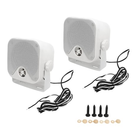 1 par 4-tommers marine bokshøyttalere 100W Heavy Duty vanntett utendørs lydsystem for ATV UTV-traktor