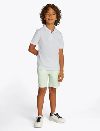 Tommy Hilfiger Flag Polo Ss - White - 122