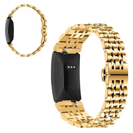 Fitbit Inspire / Inspire HR bead stainless steel watch band - Gold