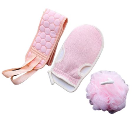 Rose Badborste Dusch Djup Exfolierande Dekontaminering Glov