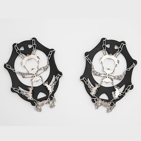 Crampons Ice Cleats för skor och stövlar, 19 tänder klor mikrospikar fotbeklädnad isdragningssystem, M(36-40)