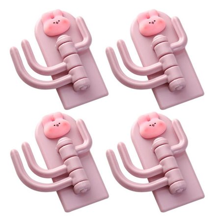 4 kpl Pyöriviä koukkuja seinä-oviteline STYLE 4 STYLE 4