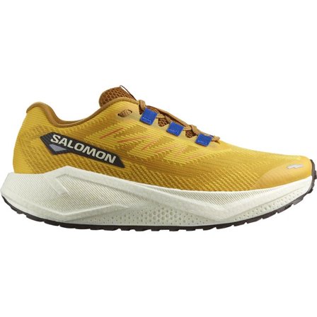 Salomon - Zapatilla de running para grava para hombre Aero Blaze 3 Grvl - Spicy Mustard / Vanilla Ice / Nautical Blue - 40
