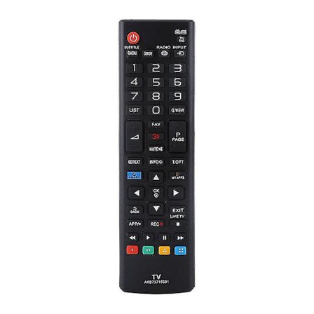 Universell fjernkontroll AKB73715601 for LG TV erstatning Svart