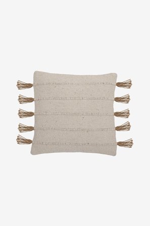 Bloomingville - Kudde Ensar - Grå - Prydnadskuddar & kuddfodral - 45X45 - Från Homeroom