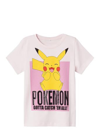 Nkfjumma Pokemon Ss Top Noos Sky Tops T-shirts Short-sleeved Pink Name It