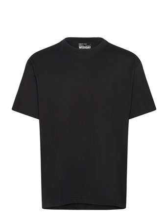 Weekday Oversized Heavyweight T-Shirt - Black - XS