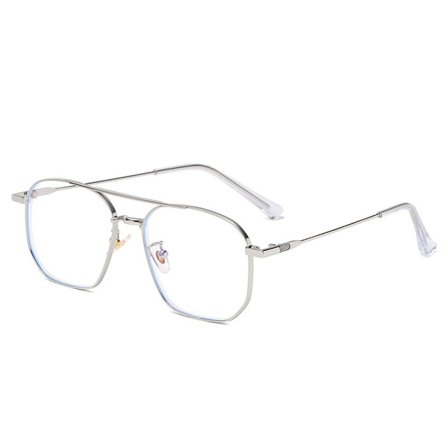 Överdimensionerade pilotglasögon i metall med UV400-skydd