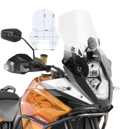 Owiewka Givi D-ST Przezroczysta - KTM 1090 Adventure 2017-2019