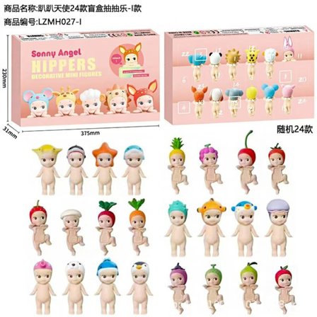 Jule Adventskalender, Jule Nedtælling, Julegave, Håndlavet Engel 24 Dukke Jule Nedtælling 24 Dage, Julegave, fø