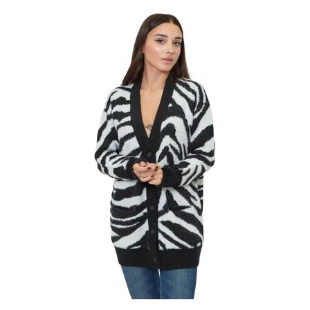 Patrizia Pepe, Cardigans Zwart, Dames, Maat:L