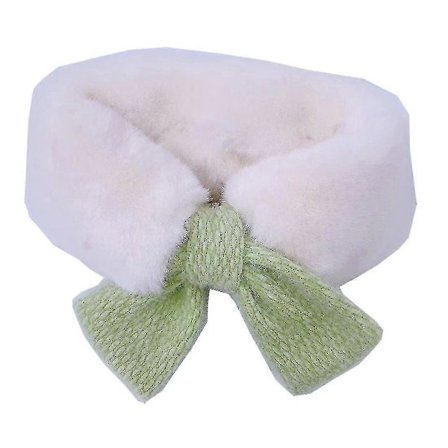 Vinter Barn Skjerf Baby Søt Fuskepels Krage Plysj Varme Jente Barn Strikkede Nakkeskjerf Kryss