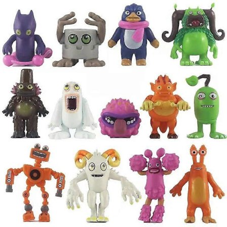 My Singing Monster Figur Sæt, Legetøj Syngende Monster Figurer, Plastiklegetøj Dukke Figurer Wubbox Actionfigurer