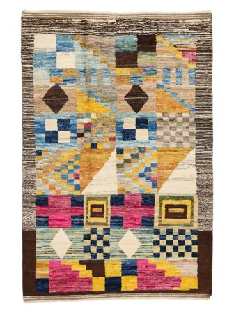 Mały Berber Colourful Dywan 128X185 Wełna