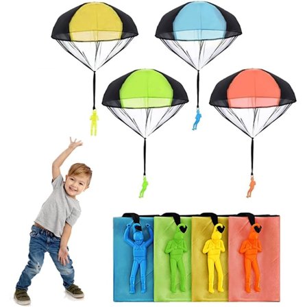 Roliga coola nya presenter till 3-12 år gamla pojkar, fallskärmsleksaker för 3-12 år gamla pojkar flickor (8 stycken set)