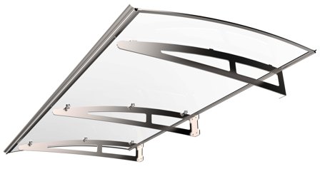 Jabo 37354 Entrétak silver/klarglas 2000 x 1000 mm, Tak