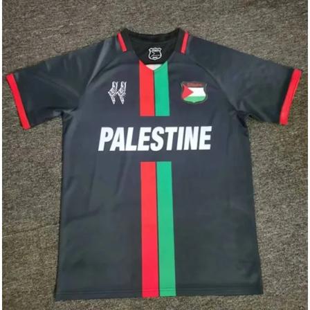 Palestina fotbollströja 2023/24 tröja hemma borta vit Black-A Black-A XL
